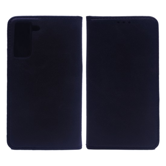 CAPA DE COURO COM BOLSO INTERNO PARA SAMSUNG GALAXY S21 PRETO